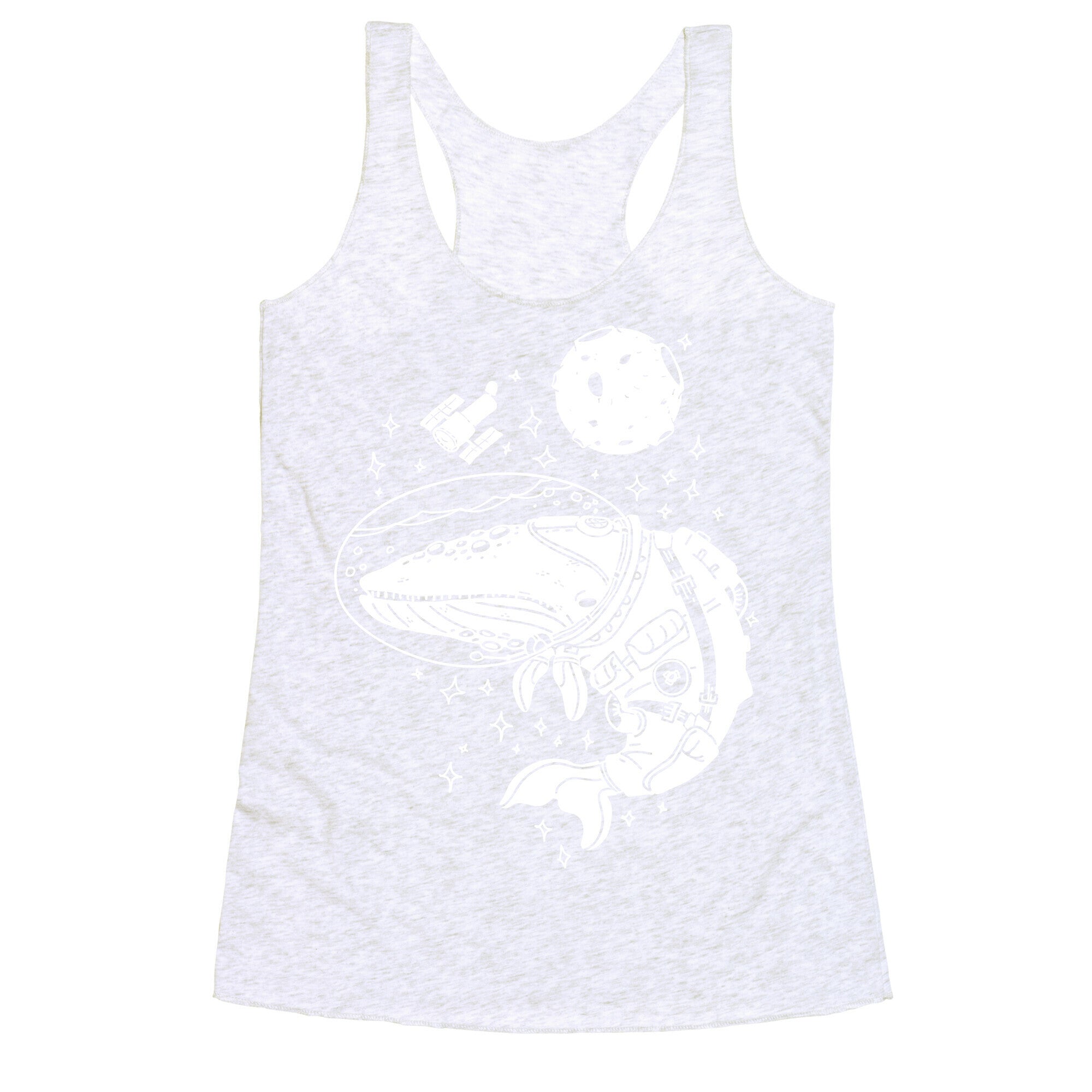 Space Whale  Racerback Tank